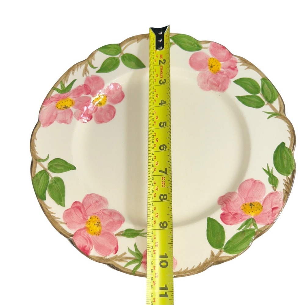 Franciscan Desert Rose Dinner Plates Set of 5 Pink Floral Made in USA 10.5 Inch - Picture 7 of 7